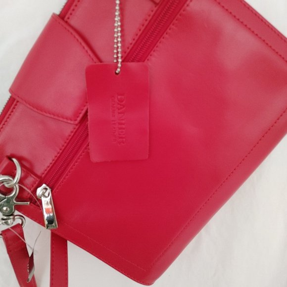 Danier Red Leather Crossbody - Picture 1 of 4